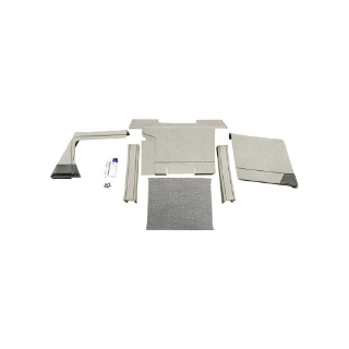 Picture of K&M Mfg Qwik Fit Lower Cab Kit for Case 94-96 Series | With Corner Posts | Berkshire Gray Vinyl