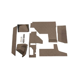 Picture of K&M Mfg Qwik Fit Lower Cab Kit for John Deere 55-60 Series Tractors | Brown Vinyl