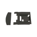 Picture of K&M Mfg Complete Headliner Kit for John Deere 20 Series Combines | Black Vinyl