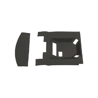 Picture of K&M Mfg Complete Headliner Kit for John Deere 20 Series Combines | Black Vinyl