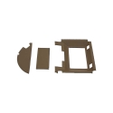 Picture of K&M Mfg Complete Headliner Kit for John Deere 50 Series 4WD Tractors | Brindle Brown Vinyl