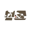 Picture of K&M Mfg Lower Cab Kit for John Deere 55 Series Tractors | Multi-Brown Vinyl