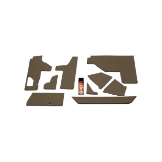 Picture of K&M Mfg Lower Cab Kit for John Deere 55 Series Tractors | Multi-Brown Vinyl