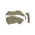 Picture of K&M Mfg Lower Cab Kit for Case IH MX100 Series Tractor | Foam | No Plastic Back | Embassy Gray Vinyl