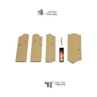Picture of K&M Mfg Corner Post Kit for John Deere 60 Series Tractors | Sailcloth Tan Cloth