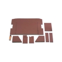 Picture of K&M Mfg Lower Cab Kit for International Harvester 86 Series Tractors | Burgundy Vinyl