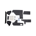 Picture of K&M Mfg Qwik Fit Lower Cab Kit for John Deere 40 Series Late Model Tractors | Black Vinyl