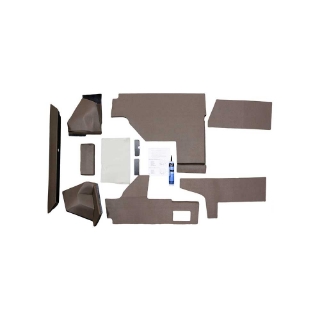 Picture of K&M Mfg Qwik Fit Lower Cab Kit for John Deere 50 Series Tractors | Brindle Brown Vinyl