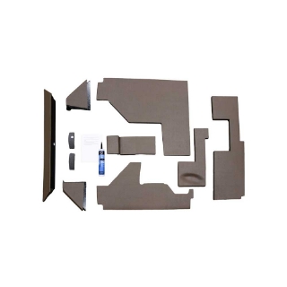 Picture of K&M Mfg Qwik Fit Lower Cab Kit for John Deere 6 Cylinder Utility Tractors | Brindle Brown Vinyl