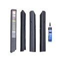 Picture of K&M Mfg Qwik Fit Corner Post Kit for John Deere Late 40 Series Tractors | Black Vinyl