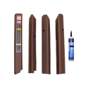 Picture of K&M Mfg Qwik Fit Corner Post Kit for John Deere 50 Series Tractors | Brown Vinyl