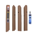 Picture of K&M Mfg Qwik Fit Corner Post Kit for John Deere 55-60 Series Tractors | Brown Vinyl