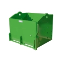 Picture of K&M Mfg 28-In. Heavy-Duty Weight Box | 28-In. x 22-In. x 20-In. | Green Powder Coat