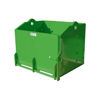 Picture of K&M Mfg 28-In. Heavy-Duty Weight Box | 28-In. x 22-In. x 20-In. | Green Powder Coat