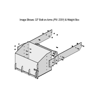 Picture of K&M Mfg 32-In. Bolt on Arms (BOA) Kit for John Deere 9000-9020 4WD Series | Green Powder Coat
