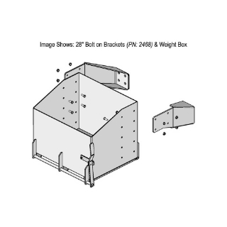 Picture of K&M Mfg 28-In. Bolt on Brackets (BOB) Kit for John Deere R/RT/8020-8030/8020T-8030T Series | Green