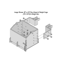 Picture of K&M Mfg 28-In./36-In. Box Ahead of Weight Cage (BAWC) Kit | John Deere Tractors | Heavy-Duty | Green