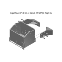 Picture of K&M Mfg 28-In. Bolt on Brackets (BOB) Kit for Case IH Tier 4 Magnum 235-380 | Heavy-Duty | Black