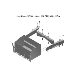 Picture of K&M Mfg 36-In. Bolt on Arms (BOA) Kit | Case IH Steiger 350-500 (Rowtrac)/New Holland T9 Small Frame