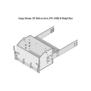 Picture of K&M Mfg 36-In. Bolt on Arms (BOA) Kit for John Deere 9030 4WD Series | Heavy-Duty | Green