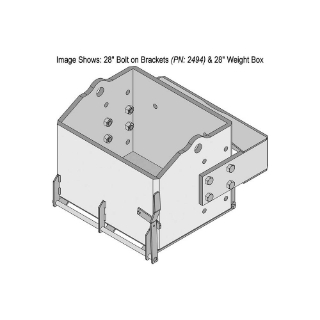 Picture of K&M Mfg 28-In. Bolt on Brackets (BOB) Kit for John Deere 30-60/6000-30/7000/8000-10 | Heavy-Duty