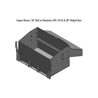 Picture of K&M Mfg 36-In. Bolt on Brackets (BOB) Kit for John Deere 8R/8RT Series | Green Powder Coat