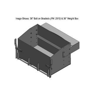 Picture of K&M Mfg 36-In. Bolt on Brackets (BOB) Kit for John Deere 8RX Series | Green Powder Coat