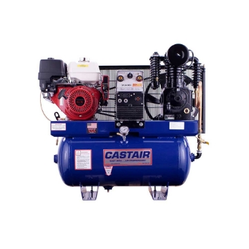 Show details for CASTAIR Compressor/Gen./Weld.| Industrial Series | 30 Gal. Horiz. |GX390 |19.7 CFM @175 PSI | 5000W Picture of CASTAIR Compressor/Gen./Weld.| Industrial Series | 30 Gal. Horiz. |GX390 |19.7 CFM @175 PSI | 5000W