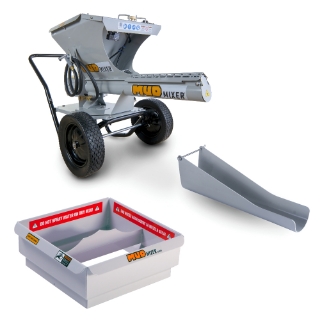 Picture of Mud Mixer Portable Concrete Mixer Promotion W/ Hopper and Chute Extension