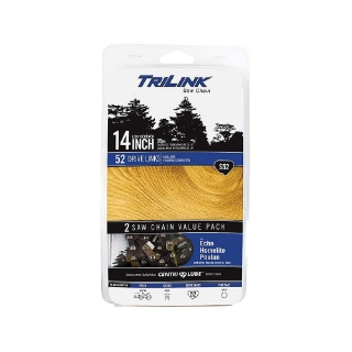 Picture of TriLink | Saw Chain | 14 In. | 52 DL | 3/8 In. LP | .050 In. | Semi-Chisel Reduced Kickback | 2 Pack