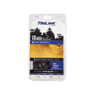 Picture of TriLink | Saw Chain | 18 In. | 62 DL | 3/8 In. LP | .050 In. | Semi-Chisel Reduced Kickback | 2 Pack