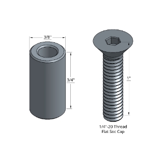 Picture of WerkMaster | 3/8-in. X 3/4-in. Shear Pin & 1/4X20 Screw Combo (Scarab)