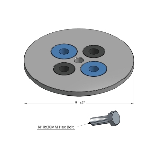 Picture of WerkMaster | 5 1/4 In. Ultra Flex Steel Pad Driver, Recessed Grommets  (Raider Xl5)