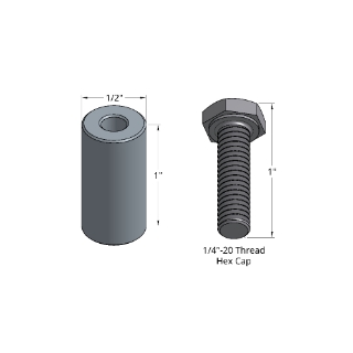 Picture of WerkMaster | Adapter Plate 1/2-in. x 1-in. Shear Pin & Screw Combo