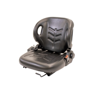 Picture of Uni Pro 58 Forklift Seat | Black Vinyl | Orange Seatbelt