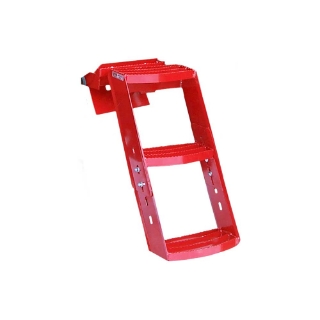 Picture of K&M Mfg Step Kit for International Harvester 88 Series Tractors | 3-Step Unit | Left-Hand | Red