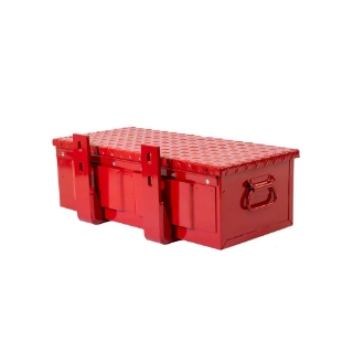 Picture of K&M Mfg #30 Toolbox & Mounting Brackets Kit | 23-In. x 10-In. x 7-In. | Red Powder Coat