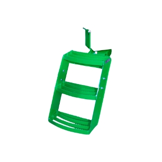 Picture of K&M Mfg Step Kit for John Deere Swivel Series Tractors | 3-Step Unit | Left-Hand | Green