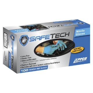 Picture of Safe Tech Nitrile Glove | Blue | 4 Mil | XL | Box of 100