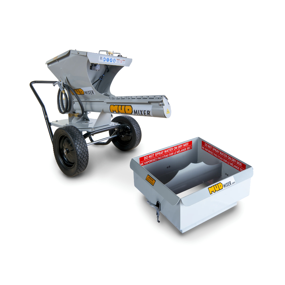 Mud Mixer Portable Concrete Mixer Promotion W/ Hopper Extension