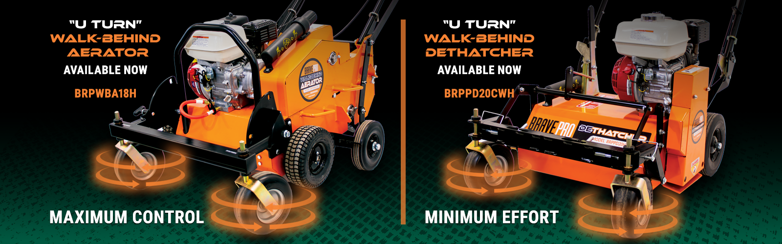 Picture of BravePro U Turn Aerator and Dethatcher