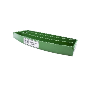 Picture of K&M | John Deere Offset 1-Step Bolt-On Tractor Flex Step | Green Powder Coat