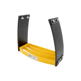 Picture of K&M Mfg Flex Step Kit for Universal Fit | Bolt-On Design | 1-Step Unit | Yellow Powder Coat