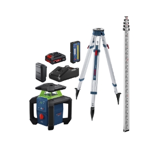 Picture of Bosch | MT Leveling Exterior | 18V Green-Beam H/V Rotary Laser Kit | GRL18V-34K