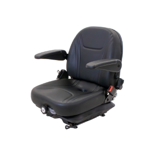Picture of Uni Pro | Low Profile Mechanical Suspension Seat | Armrests | OPS | Black Vinyl | GWG311585