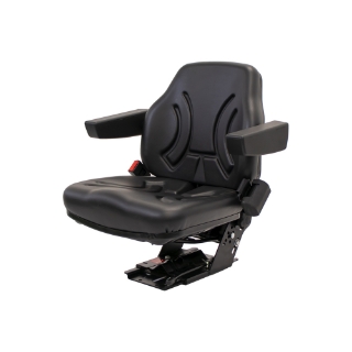 Picture of Uni Pro | Big Farmer Seat and Mechanical Suspension | Seat Belt | Armrests | Black Vinyl | GWG311534