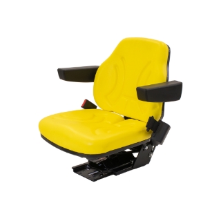 Picture of Uni Pro | Big Farmer Seat and Mechanical Suspension | Seat Belt | Yellow Vinyl | GWG311560