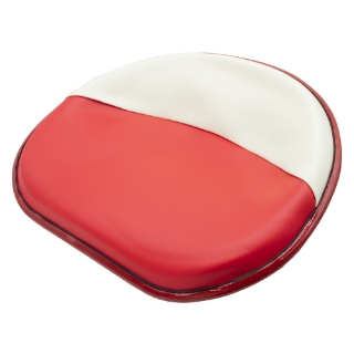 Picture of Uni Pro International Harvester HM Pan Seat | Rail Mount Pattern | Red & White Vinyl