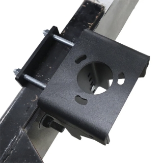 Picture of Shocker | Clamp On Side Mount Trailer Jack Bracket Kit | Round Jack Bracket Kit