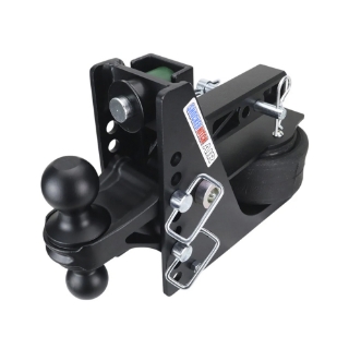 Picture of Shocker | 14K Max Air Drop Hitch | Fits 2 In. Hitch | 2 In. & 2-5/16 In. Ball | Black